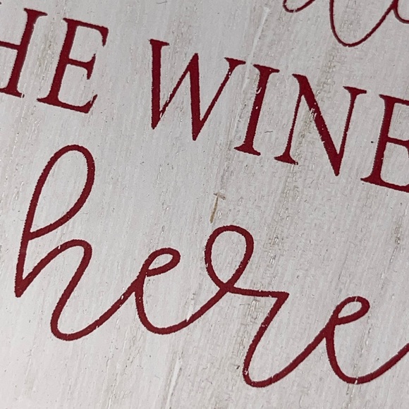 Christmas Tabletop Sign Home Decor Holiday Wine Glass Decorations Santa Wreath - Picture 6 of 17